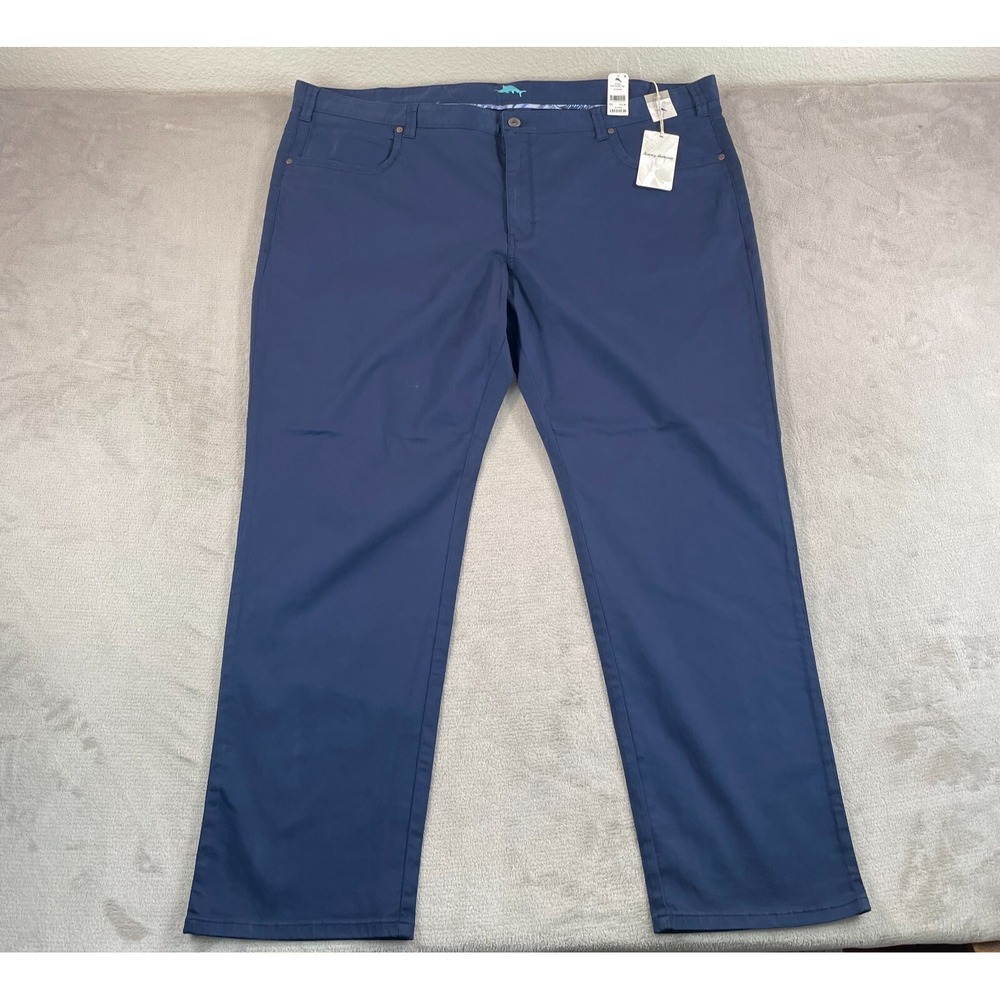 Tommy Bahama Boracay 5 Pocket Pants Men 52x34 Maritime Blue Chino NWT $158